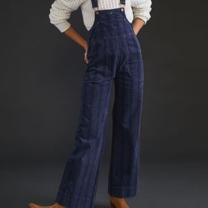 NWT - Anthropologie Pilcro Relaxed Corduroy Adjustable Straps Overalls